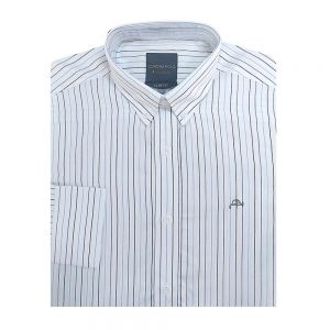 CAMISA SLIM FIT RAYAS CON BOTÓN