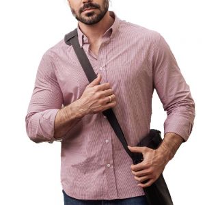 Camisa mangas largas slim fit - Caballero